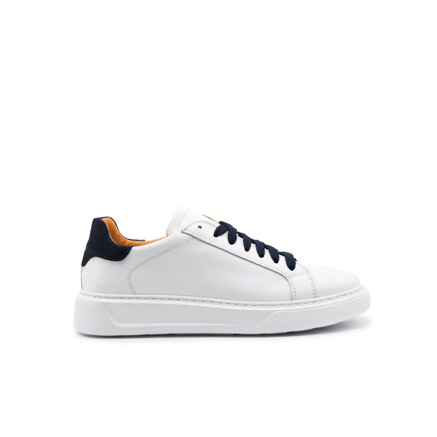 Airon herensneakers van leer met witte zool