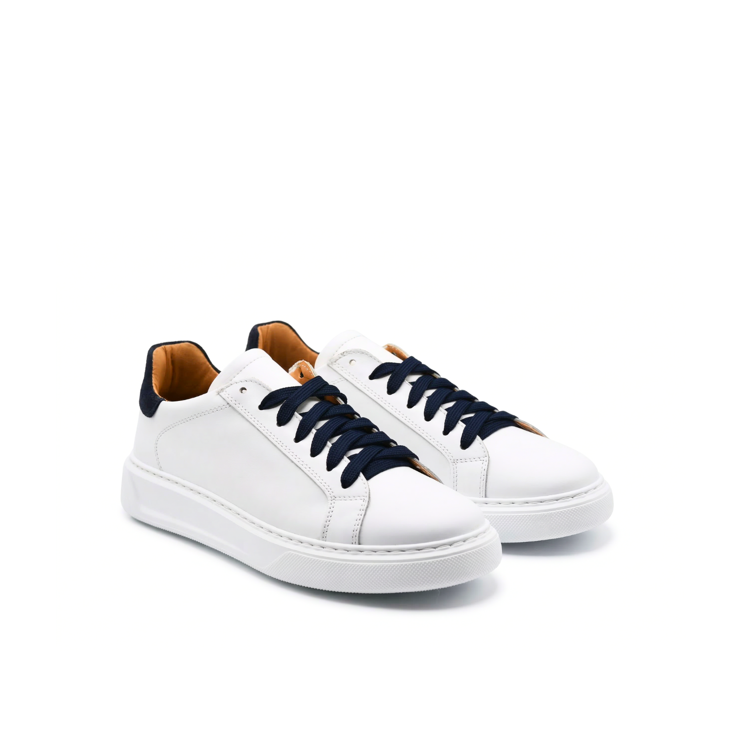 Airon herensneakers van leer met witte zool