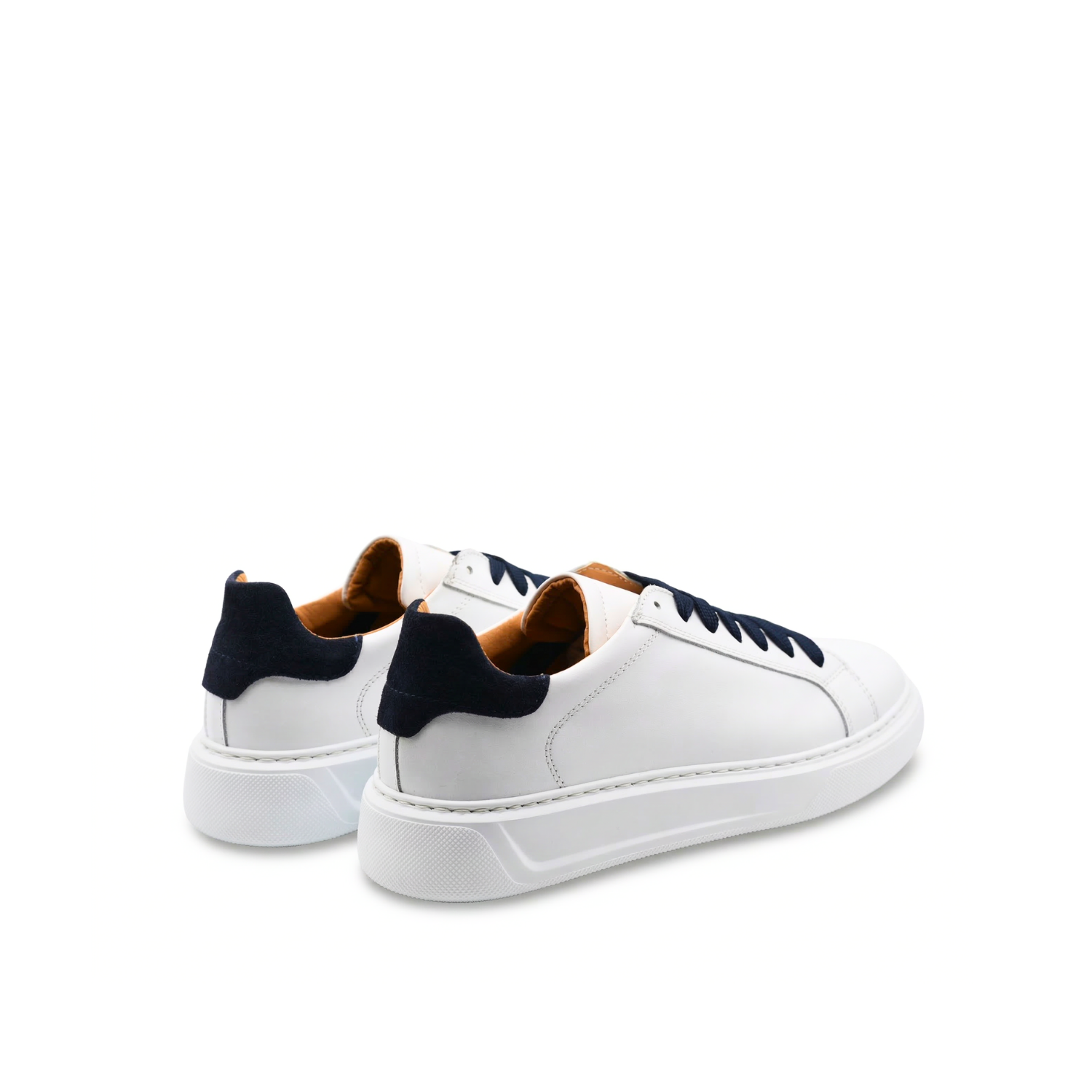 Airon herensneakers van leer met witte zool