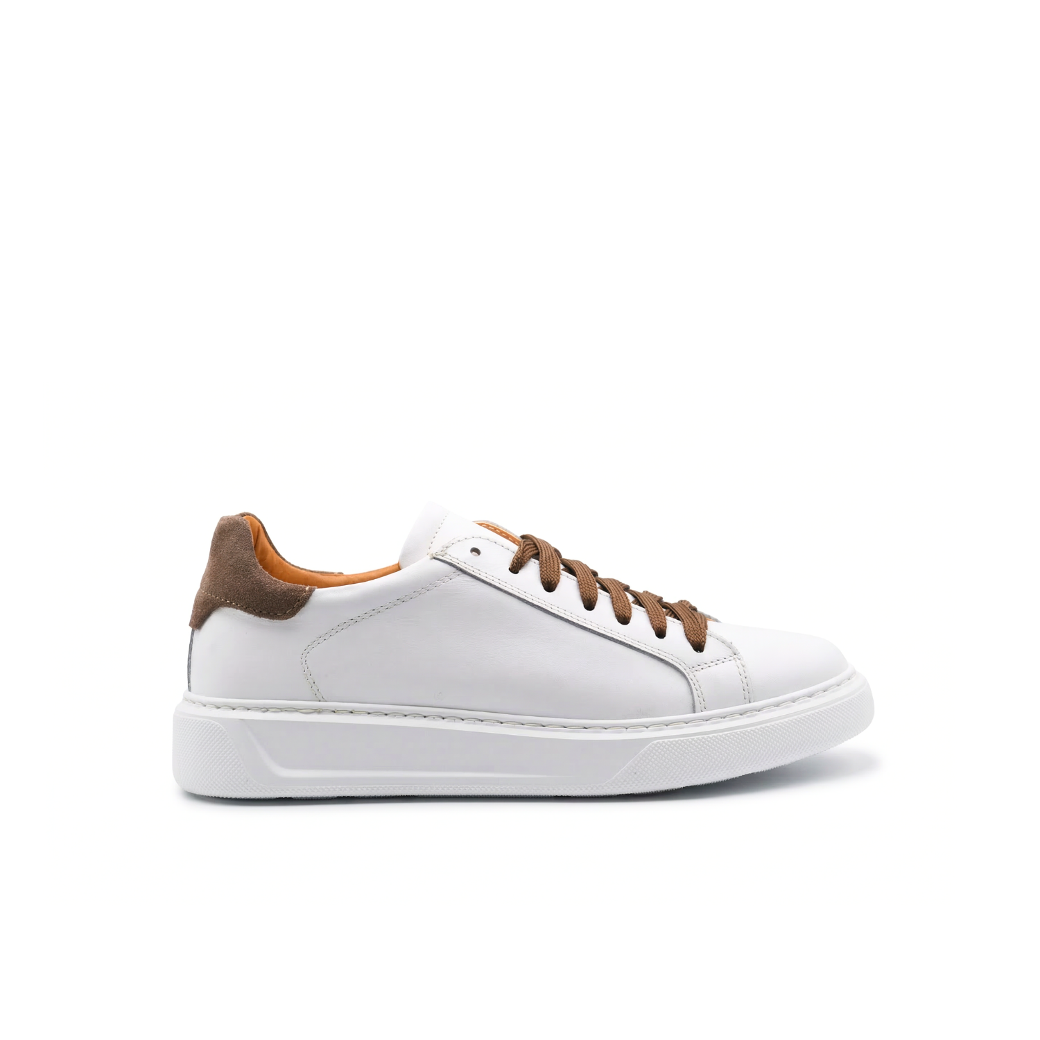 Airon herensneakers van leer met witte zool