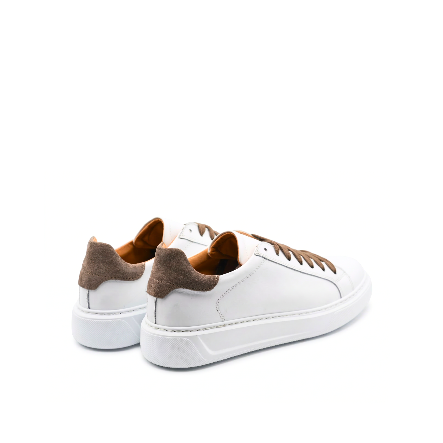 Airon herensneakers van leer met witte zool