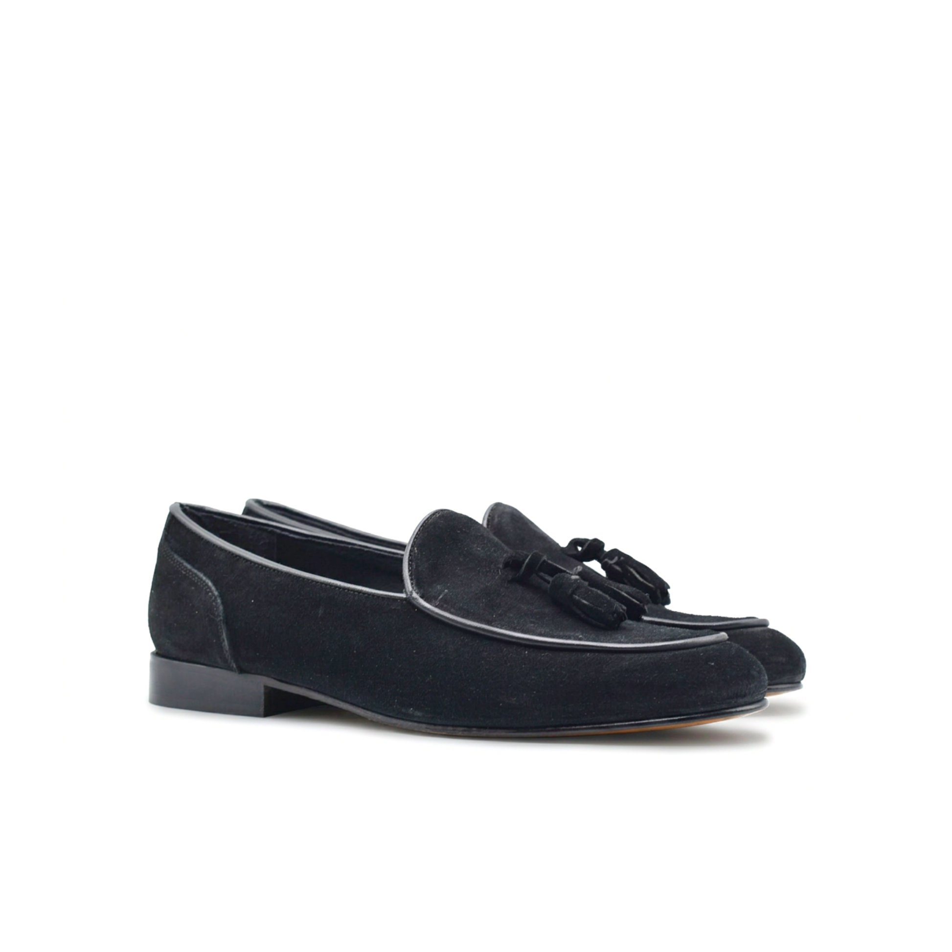 Loafer luxe mocassin heren in suède met leren zool