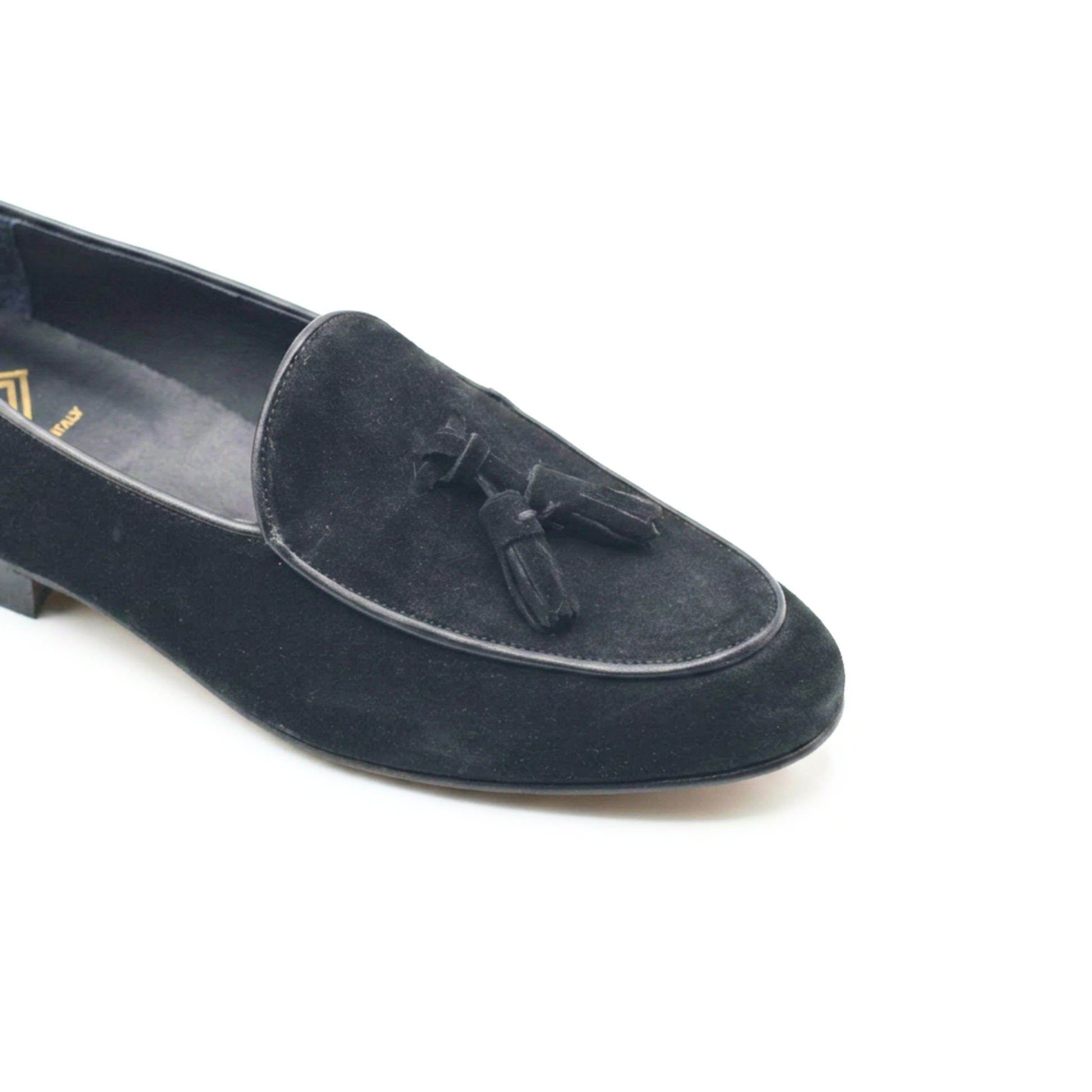 Loafer luxe mocassin heren in suède met leren zool