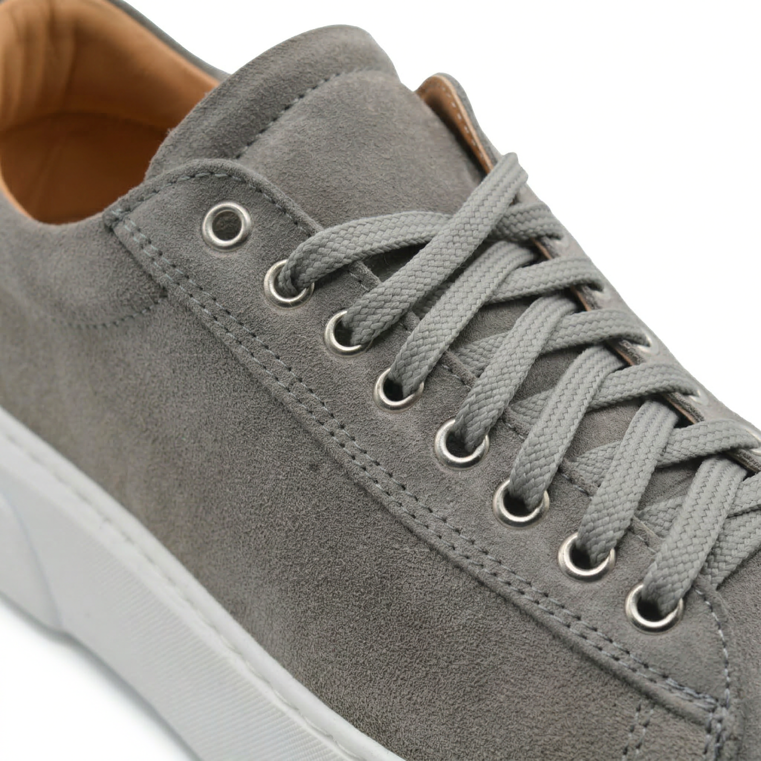 Smith Sneakers Heren in Suède met witte zool