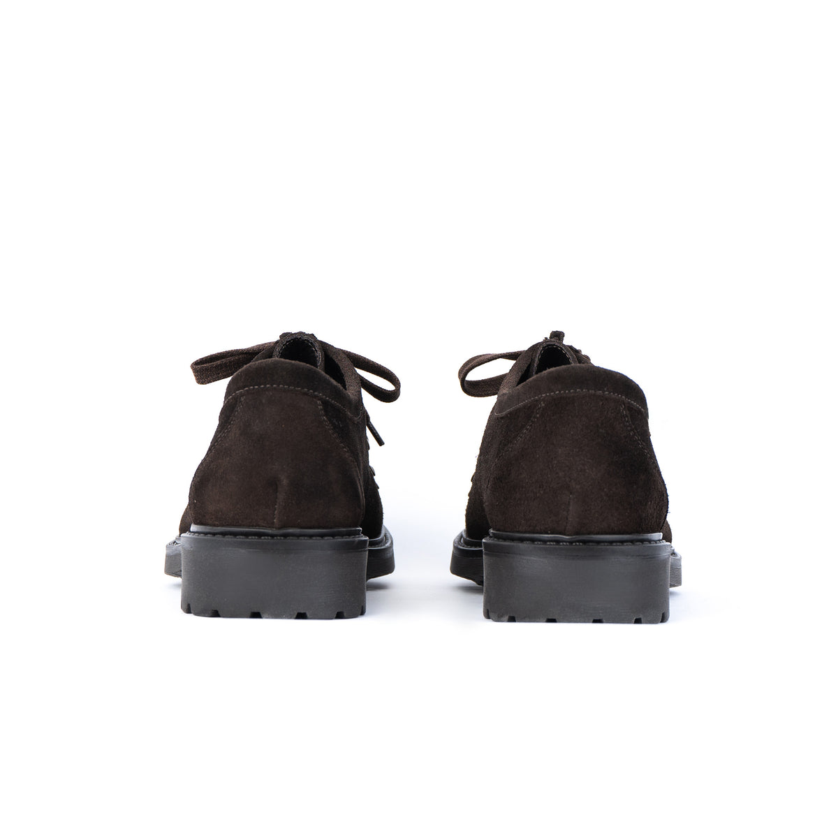 Trek leren veterschoenen van suède