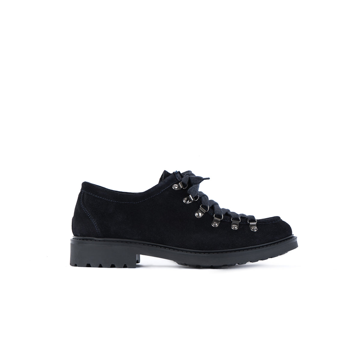Trek leren veterschoenen van suède