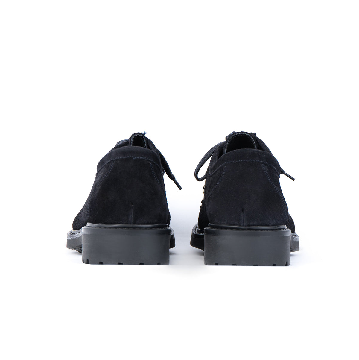 Trek leren veterschoenen van suède