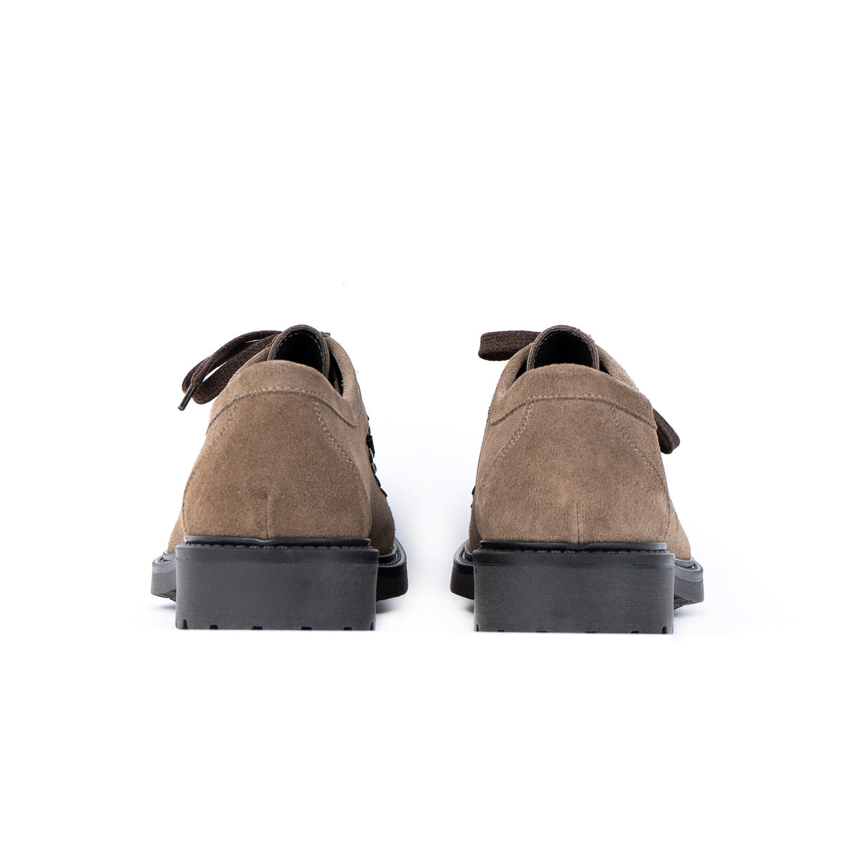Trek leren veterschoenen van suède
