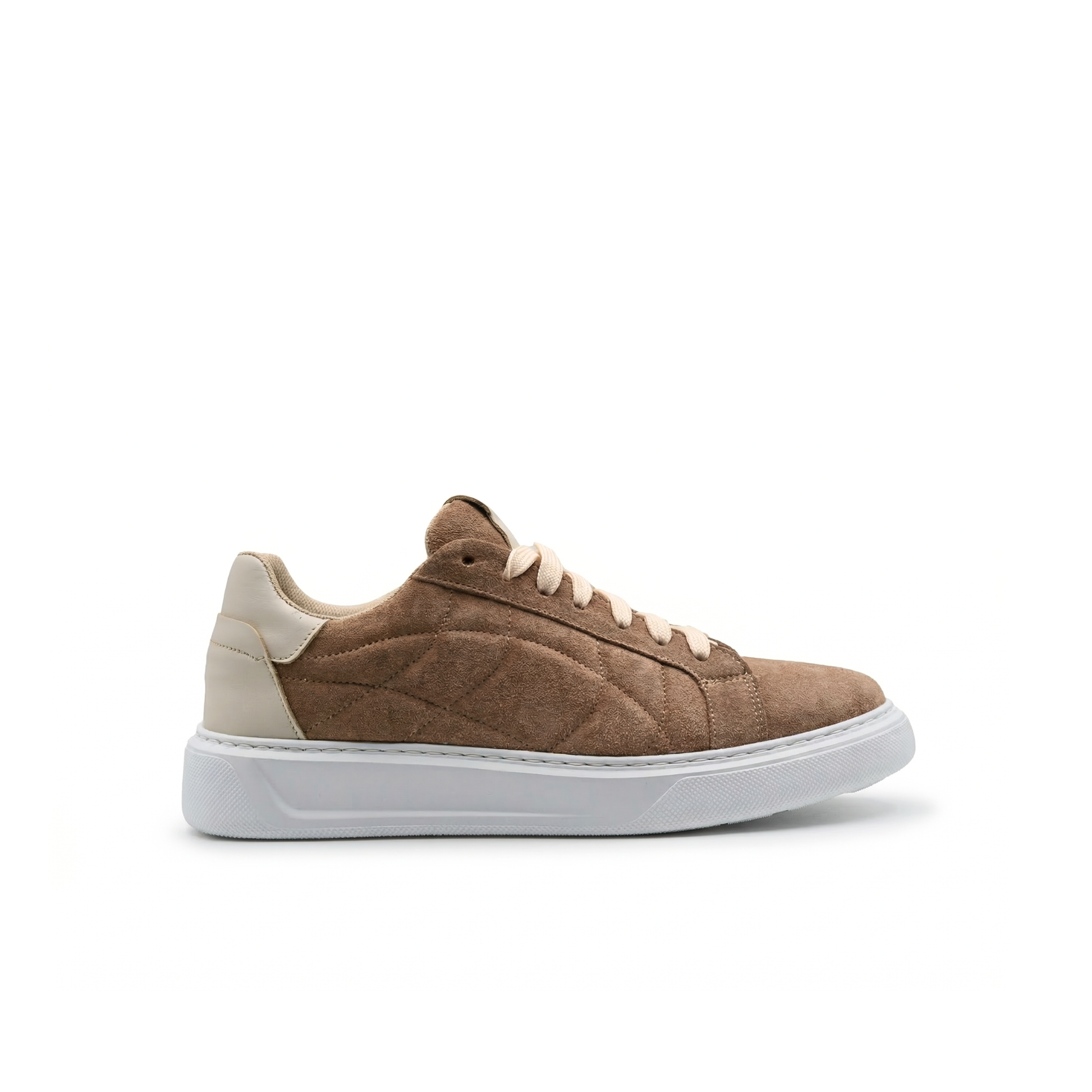 Orion Sneakers Heren in Suède met witte zool