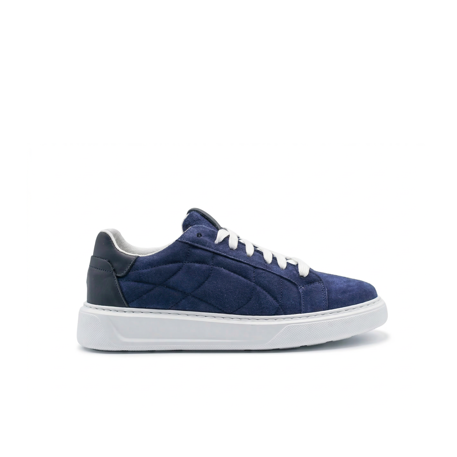 Orion Sneakers Heren in Suède met witte zool