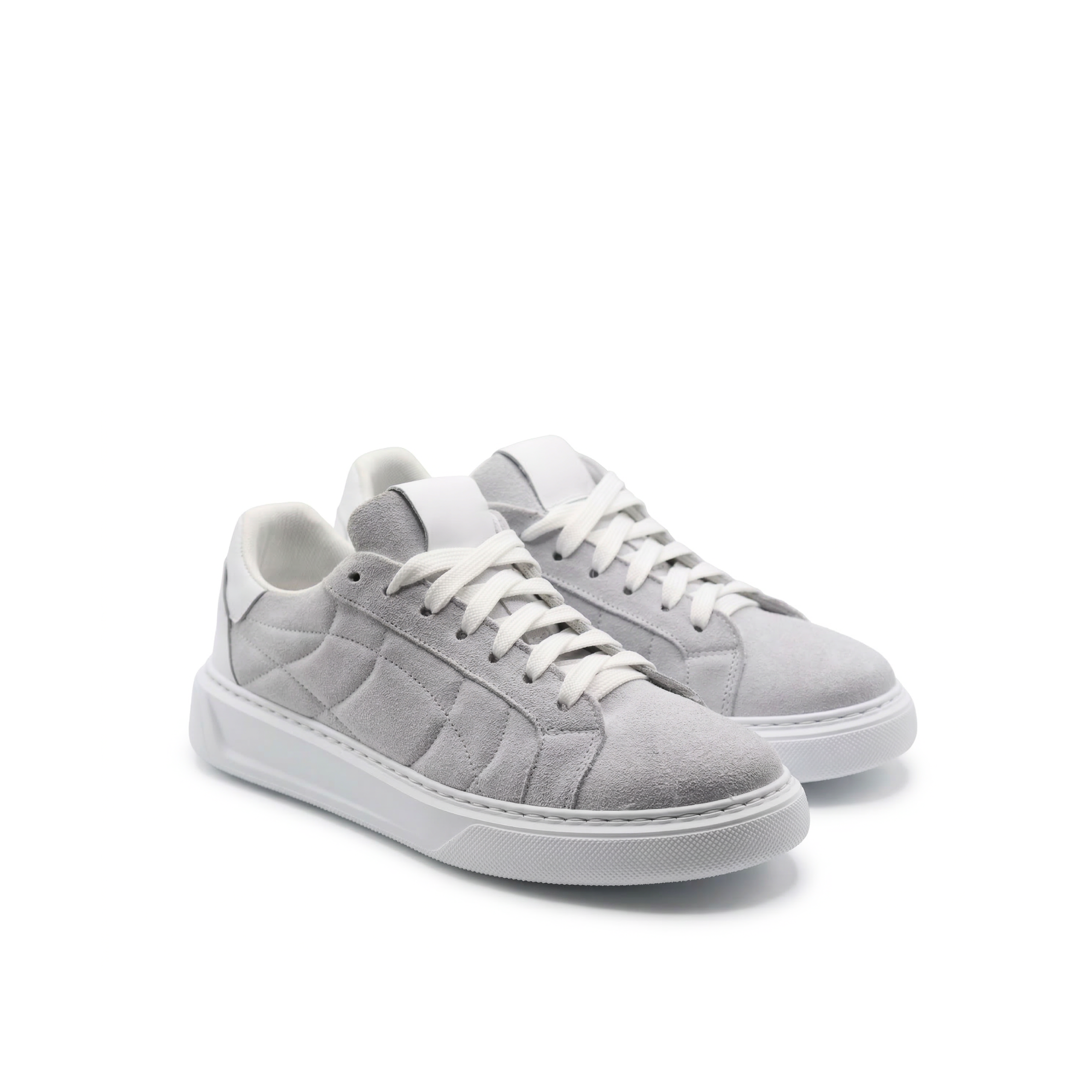 Orion Sneakers Heren in Suède met witte zool
