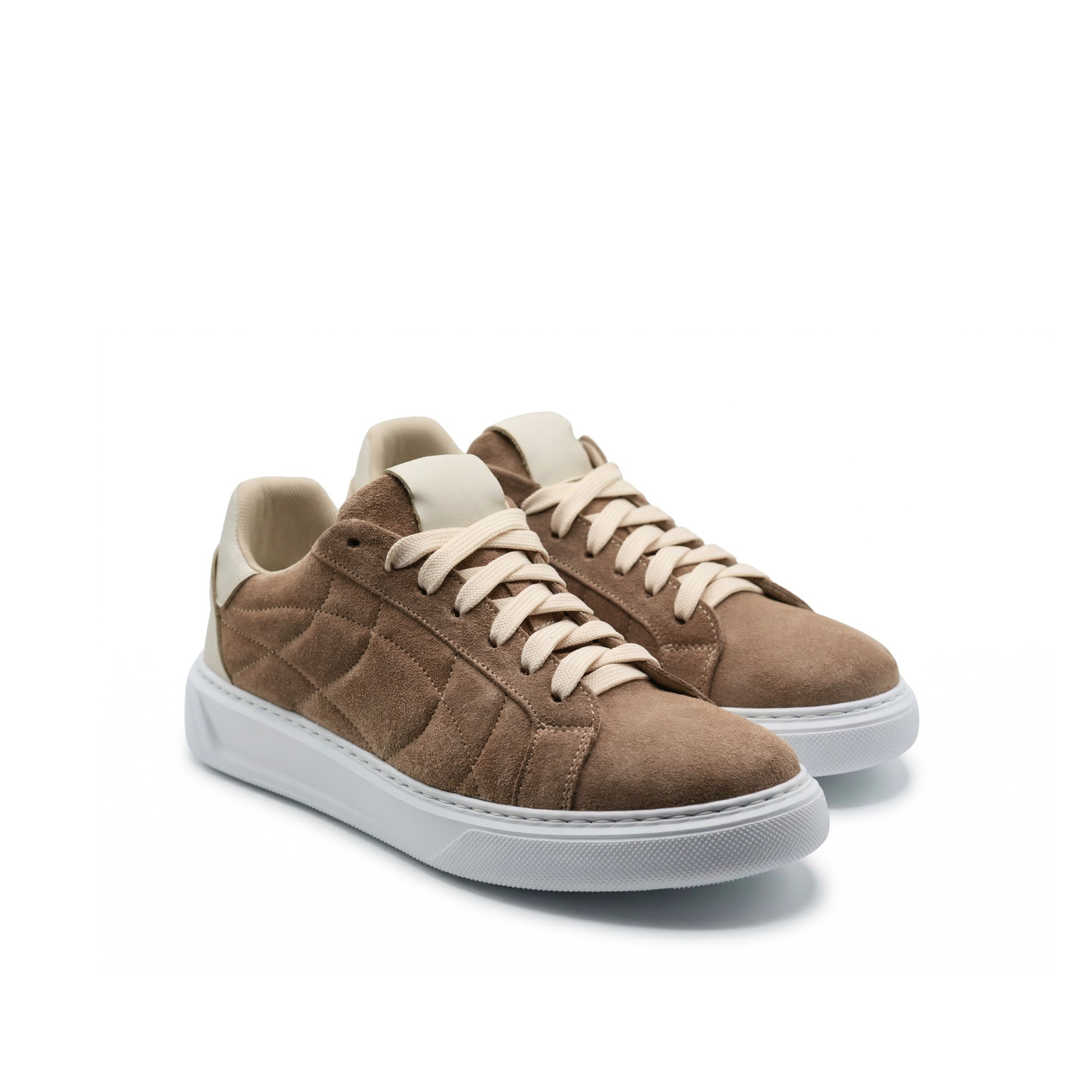 Orion Sneakers Heren in Suède met witte zool