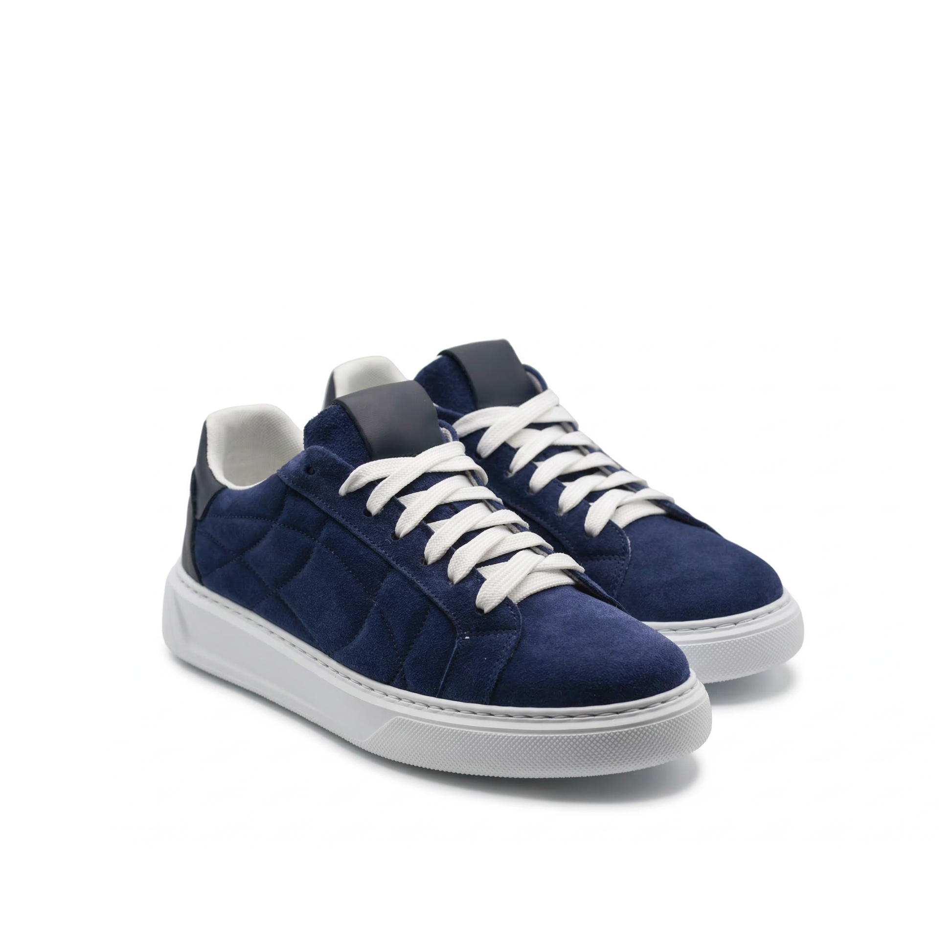 Orion Sneakers Heren in Suède met witte zool