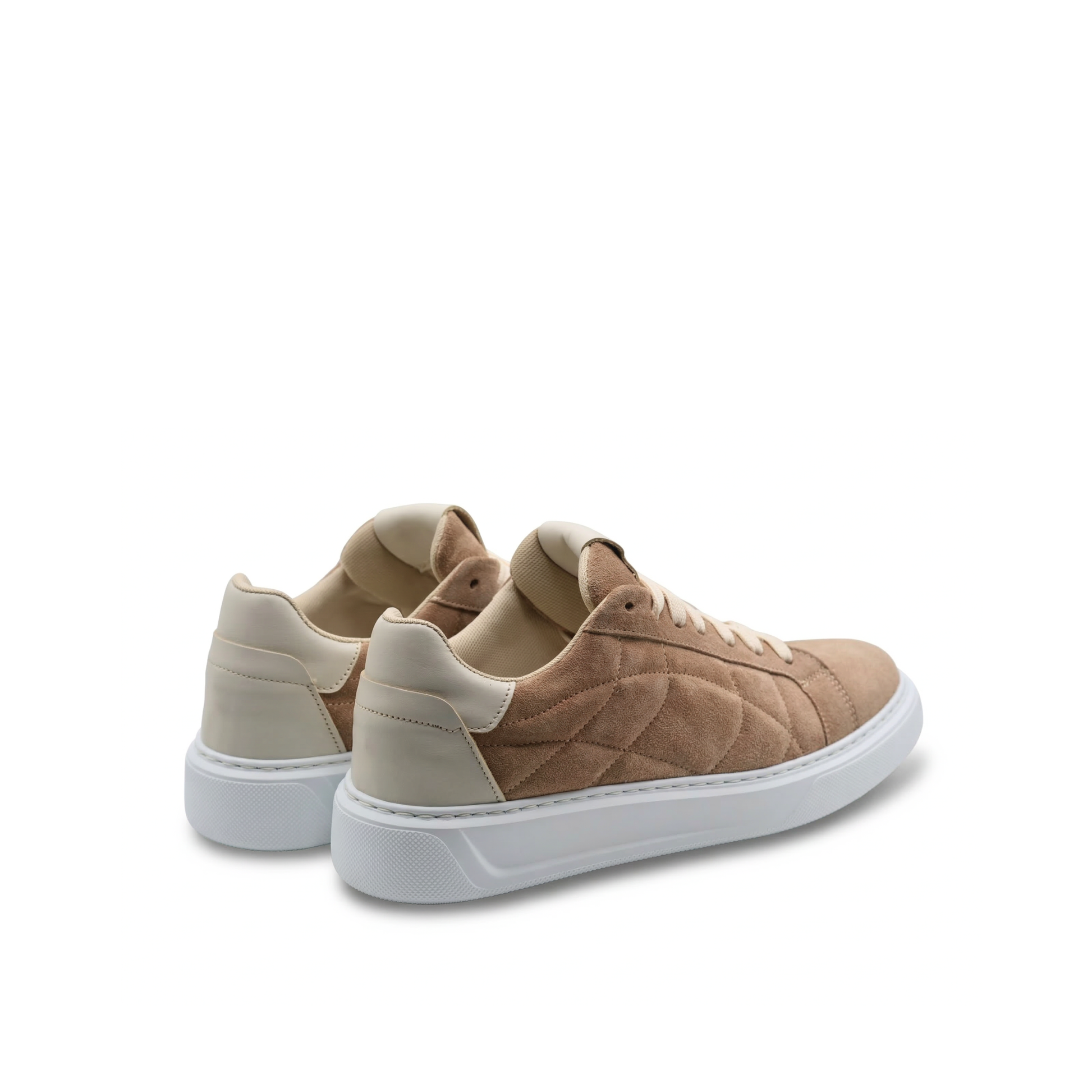 Orion Sneakers Heren in Suède met witte zool