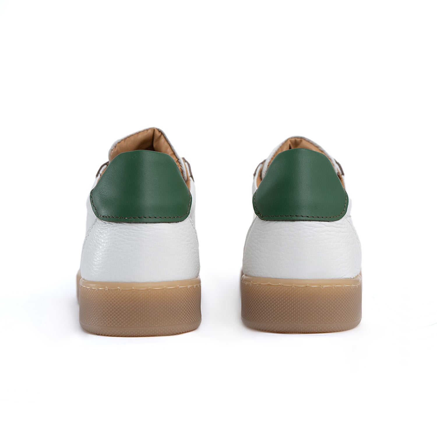 Fusion sneakers lichte amberkleurige zool heren in echt bottolaat leer