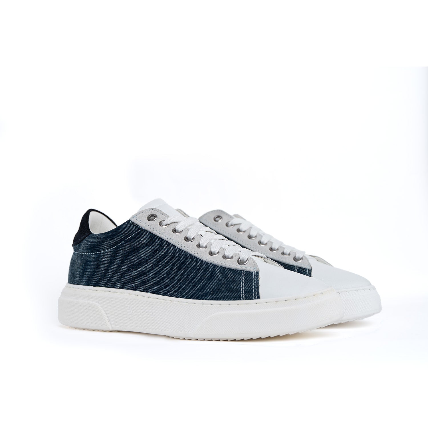Smith Sneakers Heren in Denim met witte zool