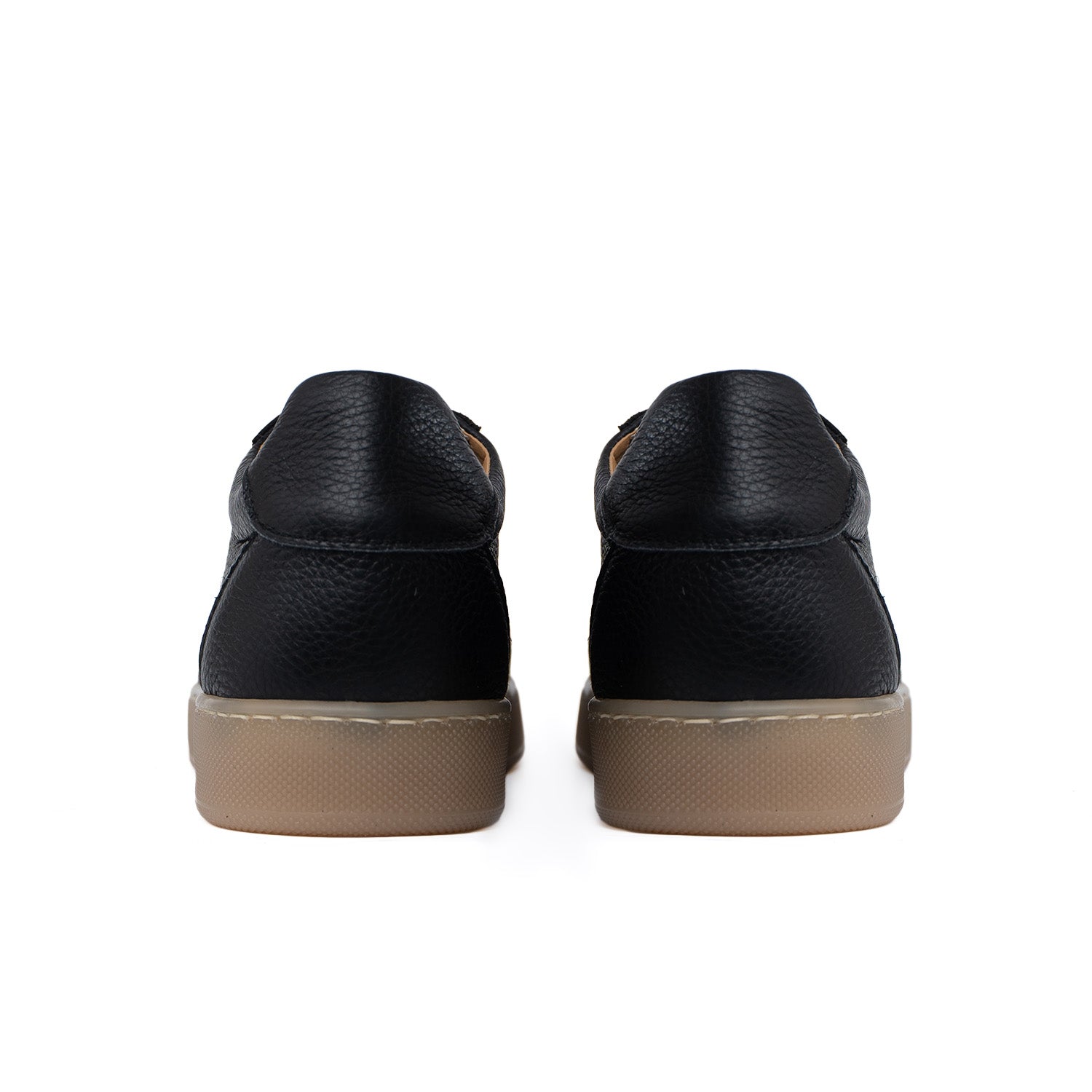 Fusion sneakers lichte amberkleurige zool heren in echt bottolaat leer