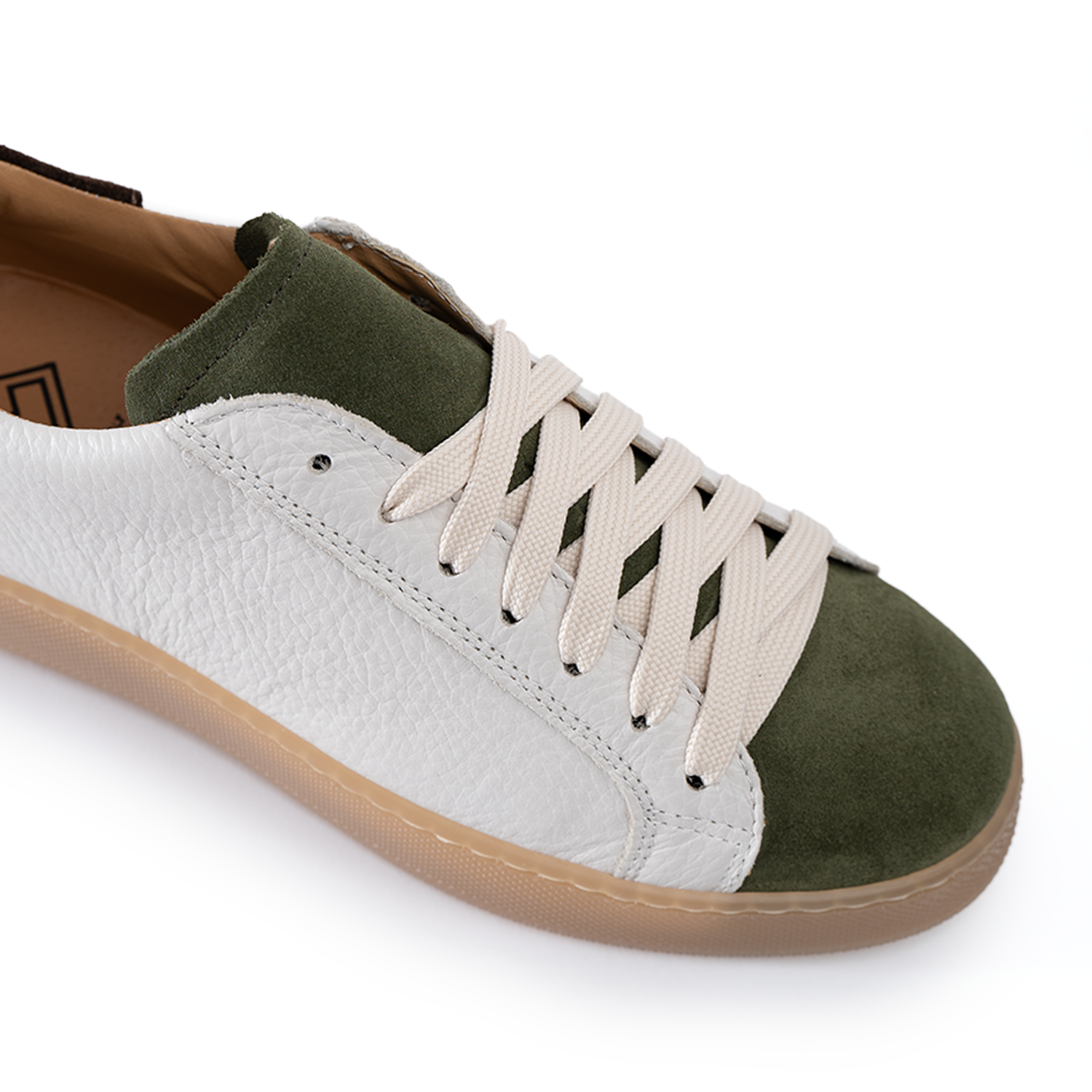 Urban Sneakers Heren Echt Leer Gebotteld Suède Inzetstukken