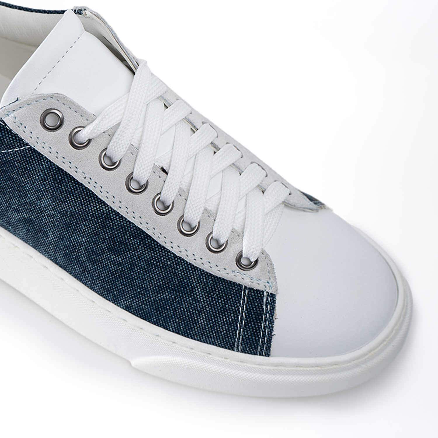 Smith Sneakers Heren in Denim met witte zool